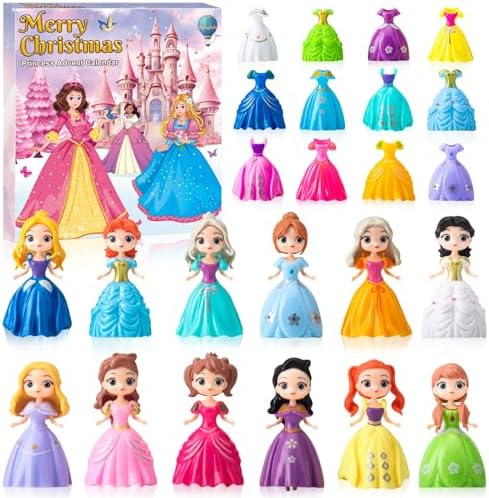 Princess Advent Calendar 2025 Girls–24 Days of Princess Deformati...