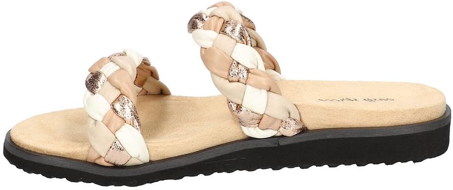 Easy Street Women's Susi Slide Sandal, Natural Multi Woven, 6