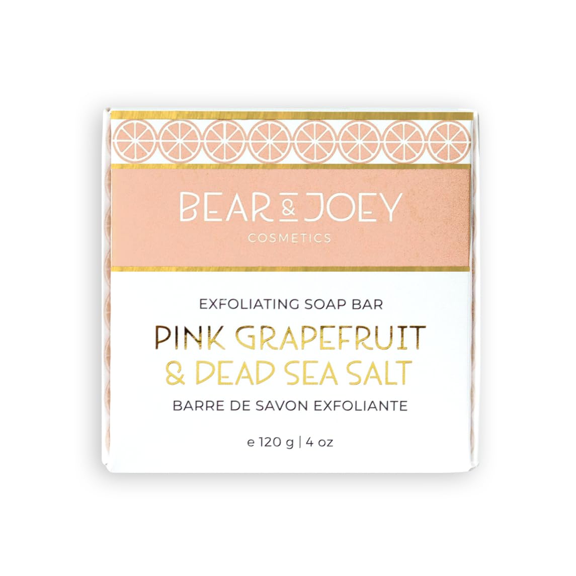 Exfoliating Soap Bar (Pink Grapefruit & Dead Sea Salt)