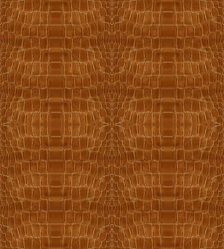 Wookmmy Dark Brown Crocodile Peel and Stick Wallpaper 17.7 x 196.8