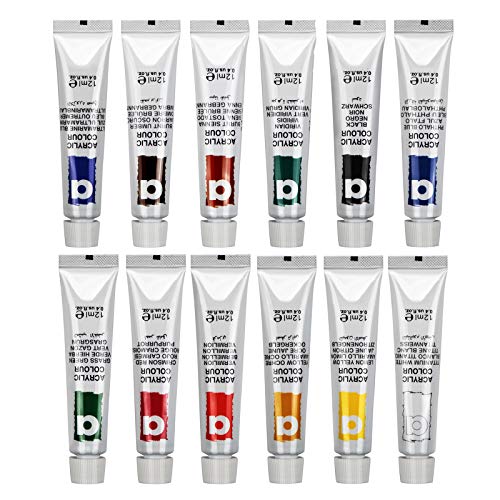 Falling in Art Beechwood Tabletop Easel Set including 12 Tubes Acrylic Paints, Canvas Panels, Brushes, Palette - Image 4