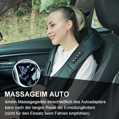 Nackenmassagegerät mit Wärme,iKristin Shiatsu Massagegerät 3D Deep Massage, um Schmerzen am Hals,Rücken,Taille usw. zu lindern,die Massagebedürfnisse der ganzen Familie zu erfüllen 5