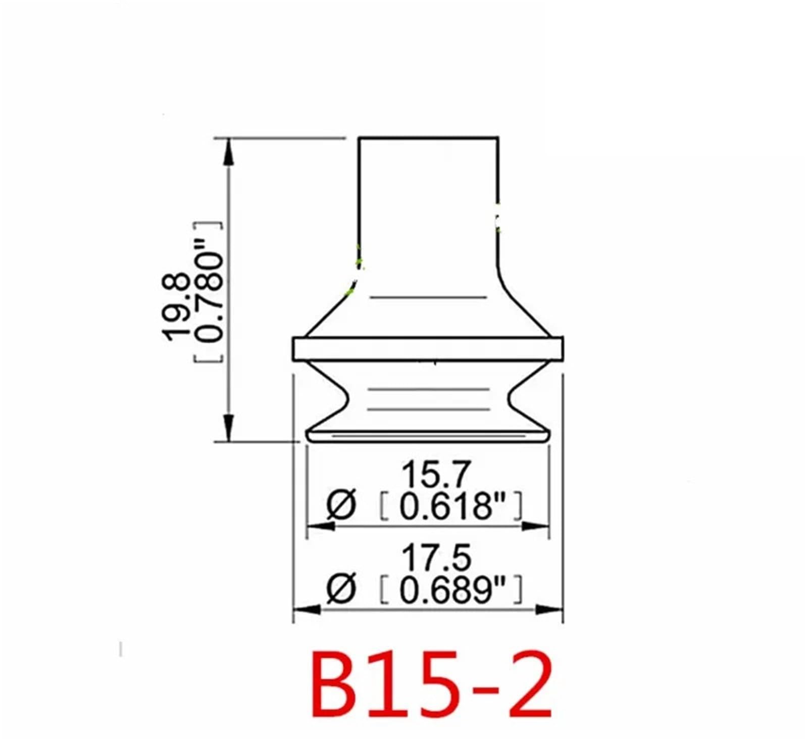 Pneumatischer Vakuumsaugnapf B15-2 VB15-2 B15-2-A5 Gummi