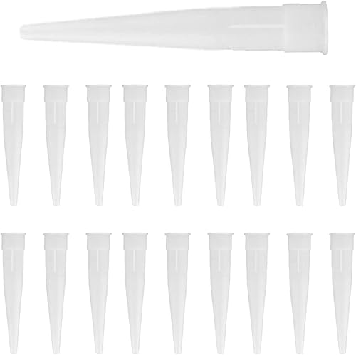 Miniatura 2 de 40 piezas de pistola de calafateo de plástico, herramienta de punta de boquilla para calafatear salchichas, aplicador de boquillas de calafateo,