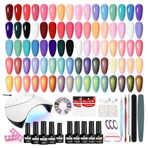 VANREESA 20 Colores Kit Uñas Semipermanentes, Uñas Semipermanentes Kit Completo con Base Top Coat Lampara UV y Herramientas Manicura, Todas Estaciones Apto Esmalte Gel Set Manicura para Principiantes