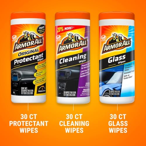 Armor All 18782 Protectant, Glass And Cleaning Wipes, Wipes For Car Interior And Car Exterior thumb #1