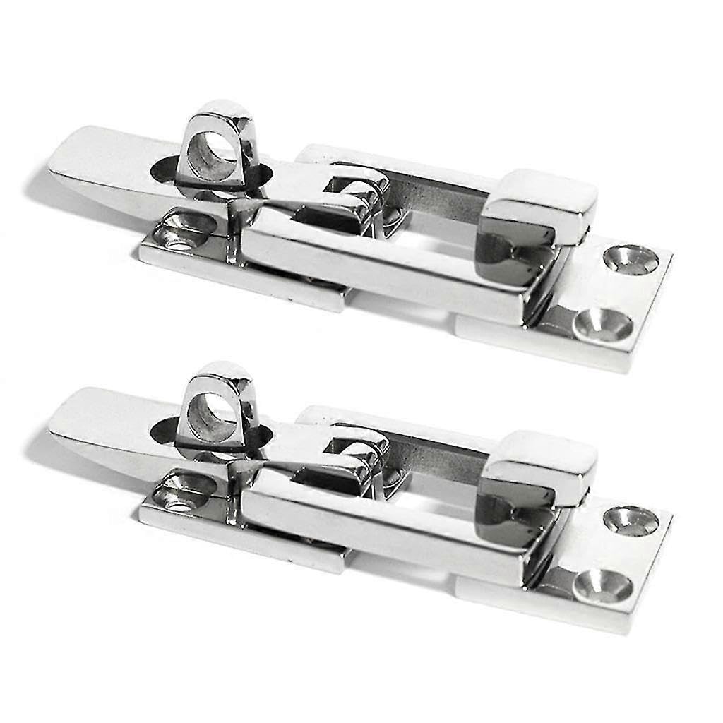 Joyhappst Image Color 316 Stainless Steel Lockable For Latch Marine Boat Door Lock Door Pull Buckle