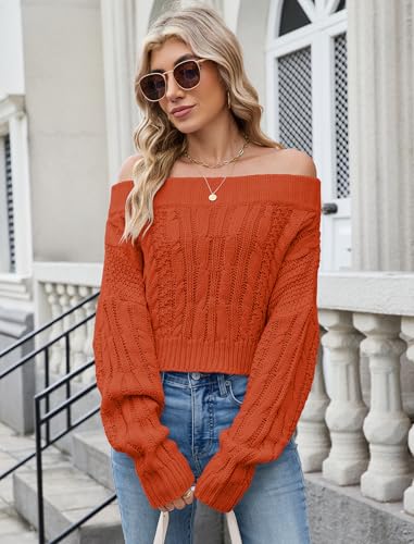 Image of ZAFUL Women V Neck Button Knit Crop Sweaters Batwing Sleeve V Back Ribbed Hem Pullover Sweater