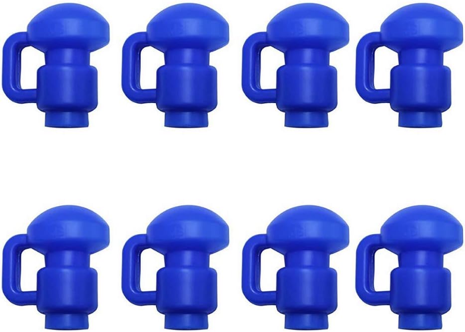 Upper Bounce 4 8 12 Pack C and G shaped Trampoline Pole Caps, Top Net Hook Enclosure for Fiber Glass or Metal Rings, Fits 1" 1.5" Diameter Poles