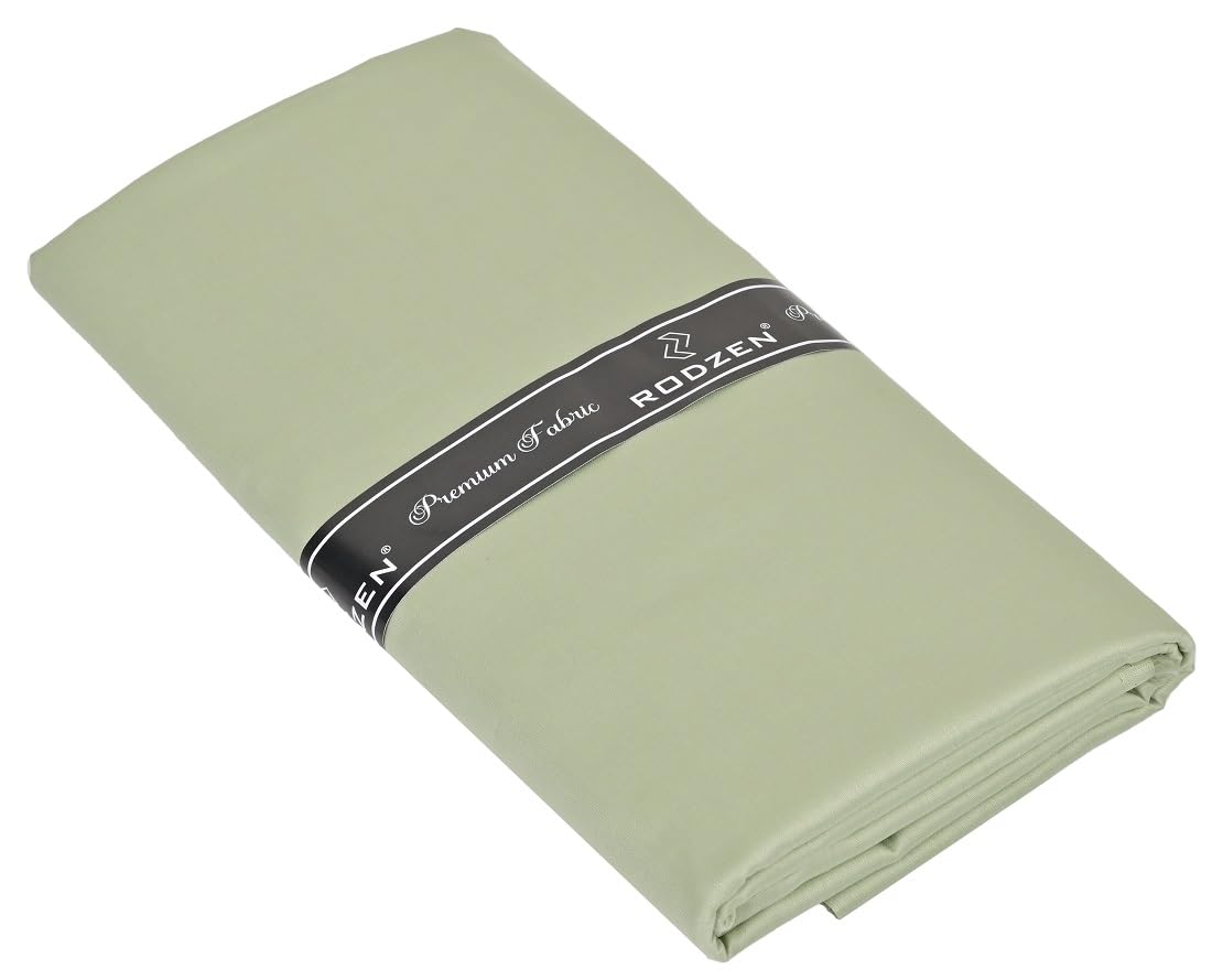 RodZenPremium Unstitched Shirt Fabric for Men 100% Pure Satin Material Shirt Piece Cloth (Free Size)