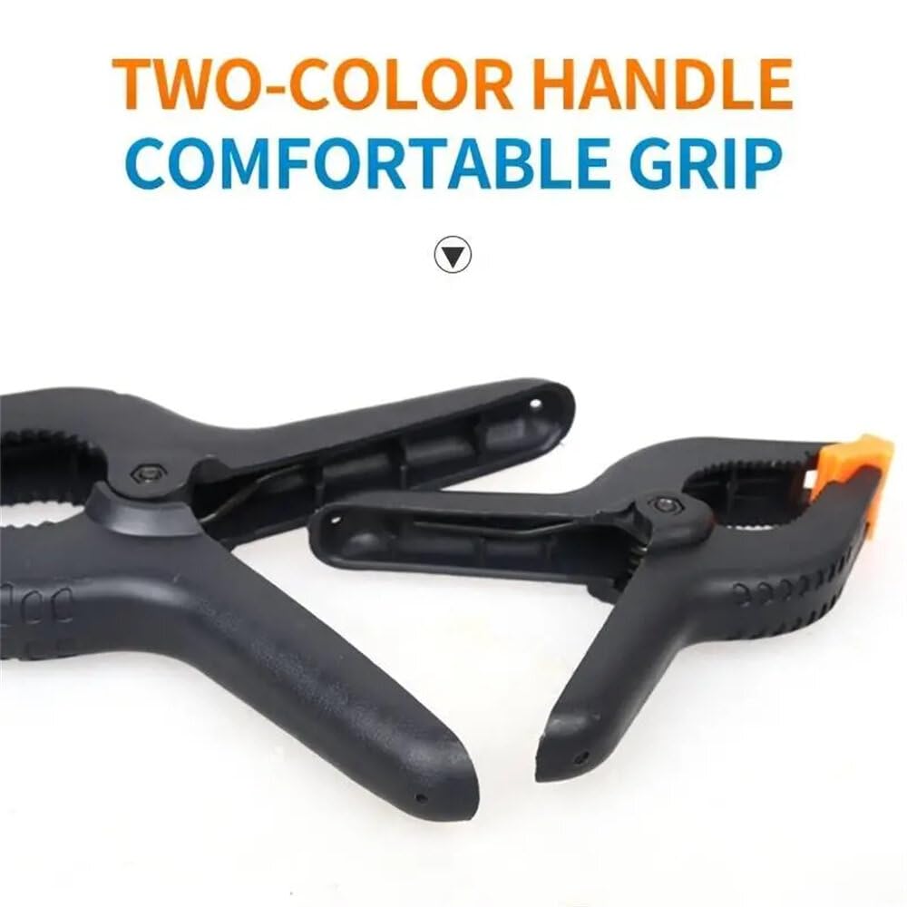 10pcs Ratchet Bar Clamp 2/3/4/6/9 Inch Woodworking A-Clip Black - View #4