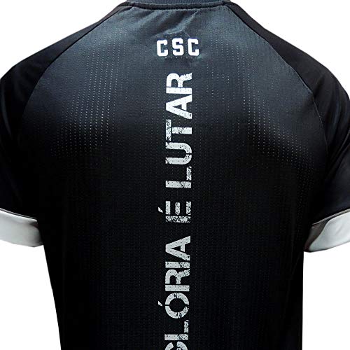 Camisa Masculina Licenciada Design Exclusivo Preta Roxo Time Ceará Futebol Clube (P)