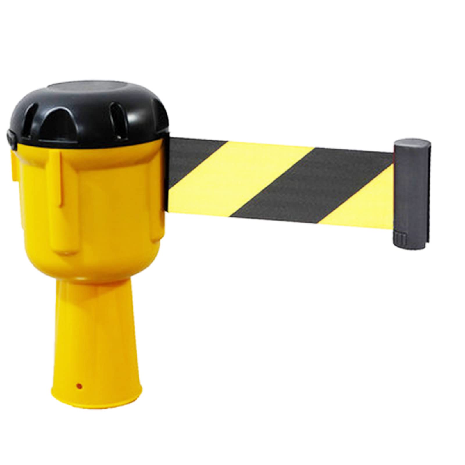 MoreiH Cone Barrier Tape, Retractable Safety Belt Topper ​for Traffic Cones, 10M Retractable Belt Barrier for Blocking Traffic and Pedestrian Areas/Yellow
