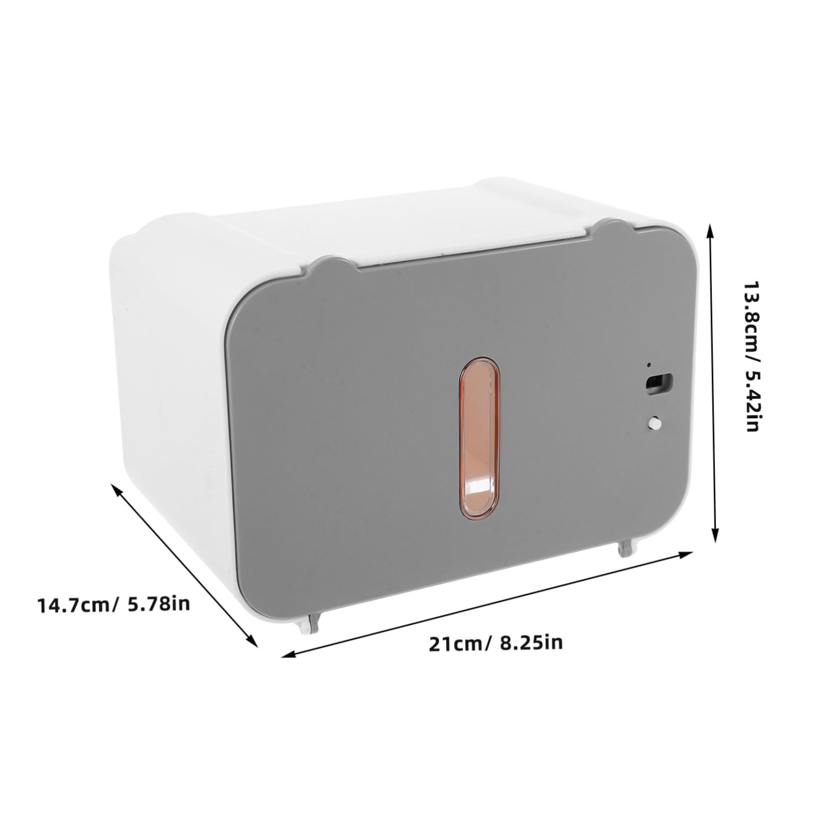 SEWACC Dispensador de Toallas Activado por Sensor sin Contacto para Baño y Cocina Montaje sin Taladro Gran Capacidad de Papel Papelera Eléctrica Automática Gris Ilimitado