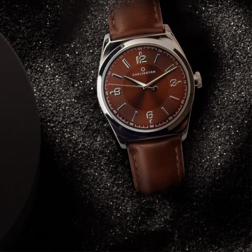 Image of Carlington Aristocrat Series Analog Watches for Men with Premium Leather Strap - CT 1072