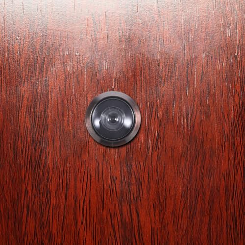 Veemoon mirilla para puerta con ángulo amplio de 220 grados y cubierta de privacidad, diseño moderno, material de aleación de zinc, fácil instalación miniatura 4