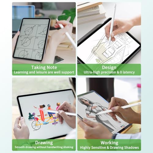 Image of KINGONE Nibs for Apple Pencil Tip(2 POM Nibs+2 Fine Point Nibs), Compatible with Apple Pencil 1st /2nd Gen, Apple Pencil Pro /USB-C, Wear-Resistant, Highly Sensitive & Precise Control, Writing Fluently