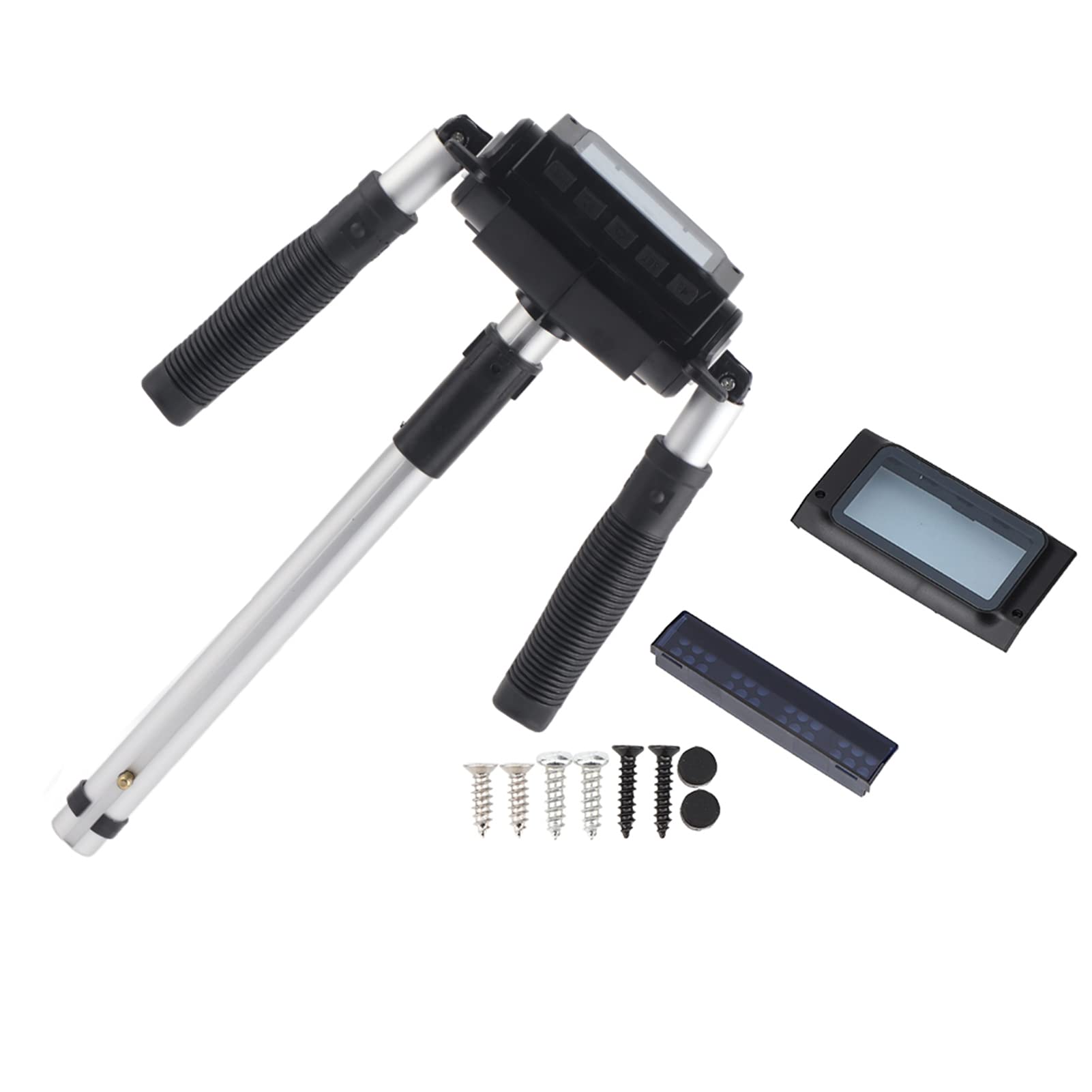 TENP Guidon De Scooter électrique – Alliage D'aluminium Haute Résistance – Taille 38,5x25x6 Cm, 795 G – Convient Aux Trottinettes 8 Pouces – Noir/argent – Posture De Conduite Confortable