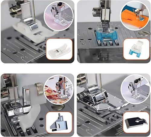 Set de 32 pies para máquina de coser doméstica miniatura 6