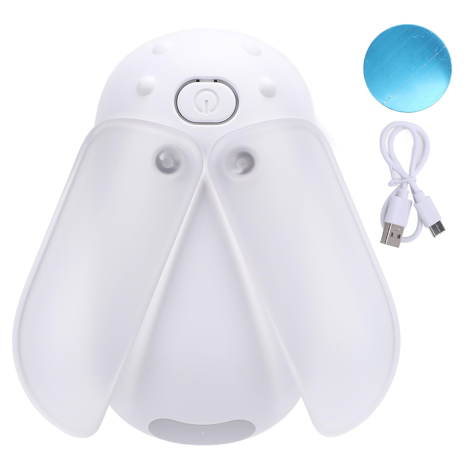 SUNGOOYUE Magnetic Reading Light, Firefly Shape 3 Colors Portable ABS Romantic Ambiance Night Light for Bedside Desk Hallway