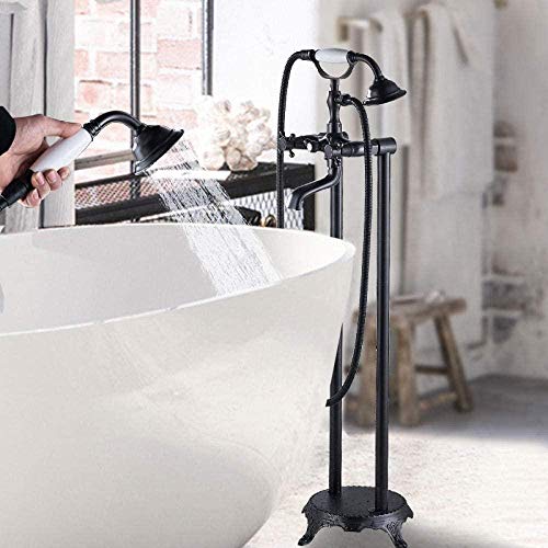 Ensemble de douche bronze noir avec mitigeur baignoire mural - 2