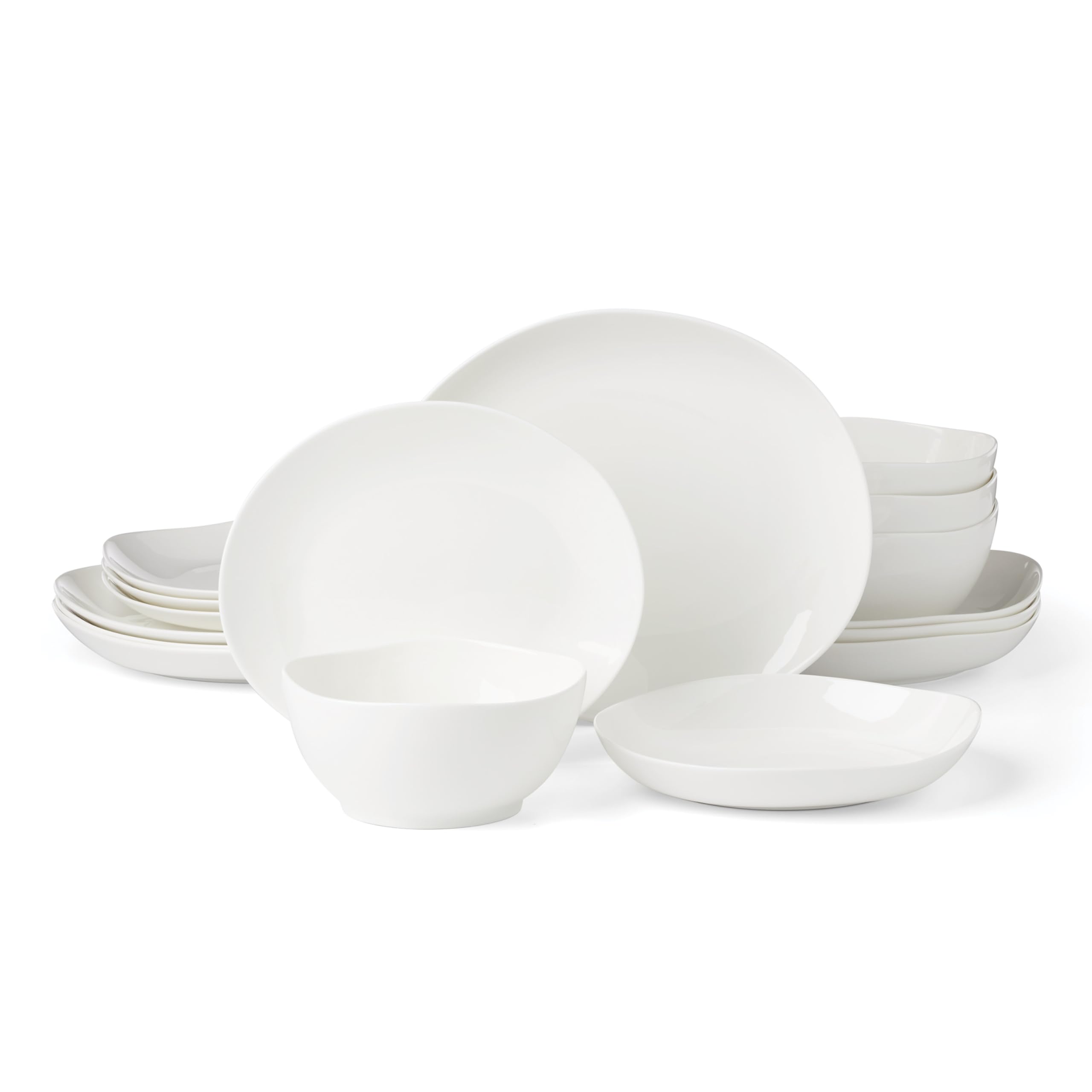 Lenox Studio 1414 Curve Bone China 16-Piece Dinnerware Set for 4