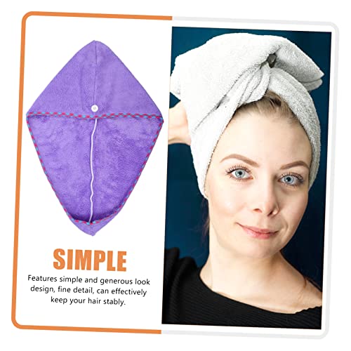 FOMIYES Touca De Cabelo Seco 2 Peças Toalhas De Banho De Microfibra Toalhas De Cabelo De Microfibra