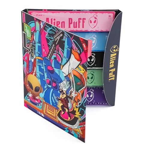 Alien Puff Rolling Papers Zigarettenpaper 110mm Kingsize slim Rolling Paper Personalisiertes Reisepaket Gutes Papier eignet sich gut als Geschenk.