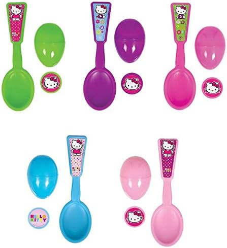 AmscanCute Hello Kitty Egg Relay Birthday Party Game, Multi