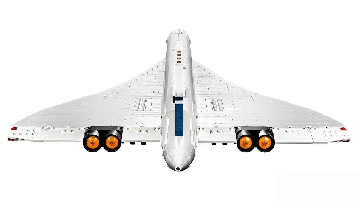 LEGO Icons Concorde Flugzeug-Modellbausatz für Erwachsene Flugzeug-Spielset mit authentischen Details und 3 Modi