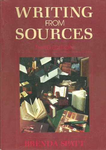 Writing from Sources 0312035047 Book Cover