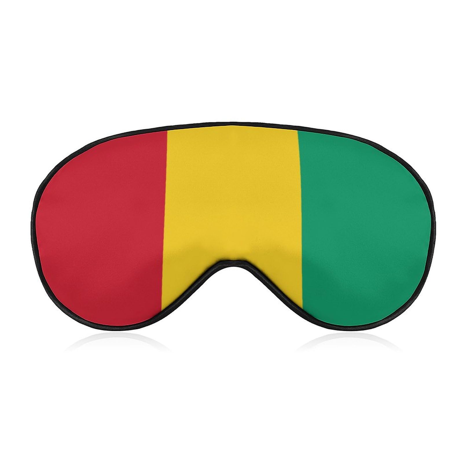The Republic of Guinea Flag Sleep Mask Eye Shade Cover Adjustable Strap for Travel Lunch Break Women Men