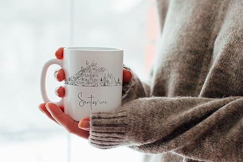 Miniatura 229 de Taza de cerámica Madrid Spain Skyline, taza blanca de recuerdo de Europa de 11 onzas, taza de café personalizada, regalo para cumpleaños, taza