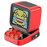 Divoom Retro Pixel Art Bluetooth Speaker with App Controlled Create Pixel animation Display(Red)