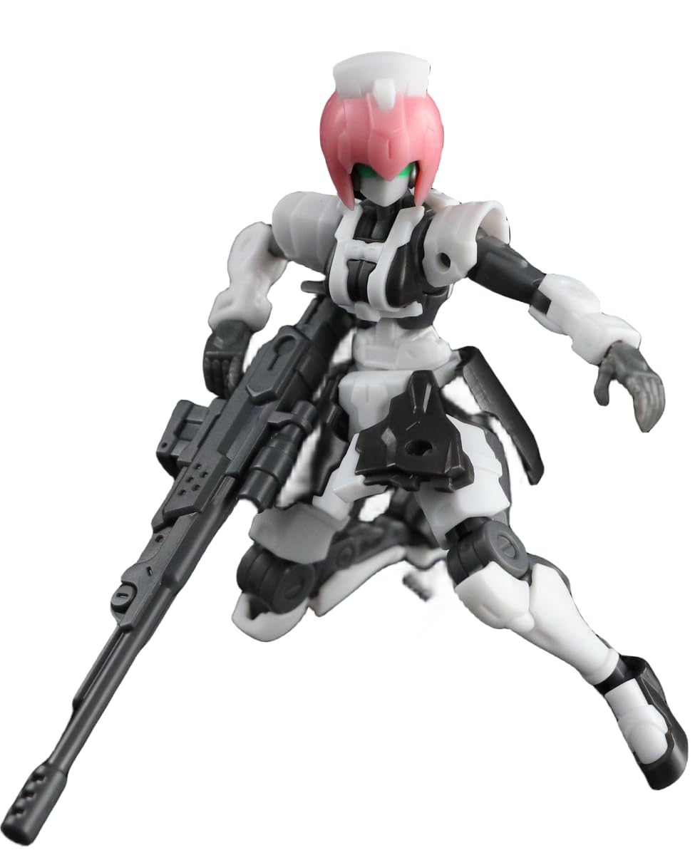 HiPlay KEMO FIFTYSEVEN Plastic Model Kits: Armored Puppet - Yui, Anime Style, 1:24 Scale Collectible Action Figures (Yui) - Image 3