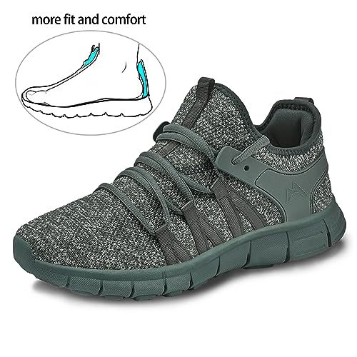 Image of INZCOU Running Shoes Lightweight Tennis Shoes Non Slip Gym Workout Shoes Breathable Mesh Walking Sneakers