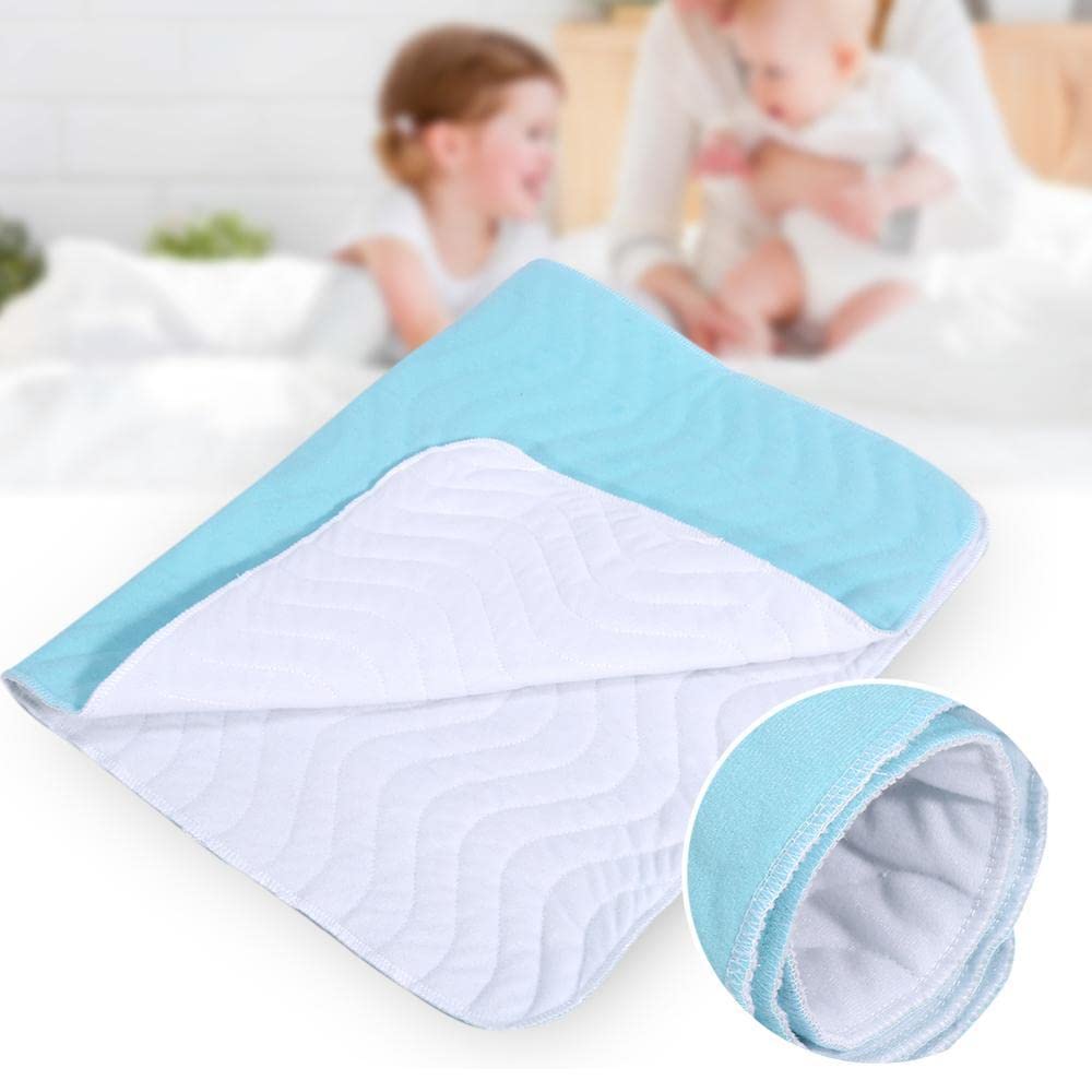 SKEIDOWashable Waterproof Reusable Urine Incontinent Mat Breathable Nursing Pad Ultra Absorbent Diaper Elderly Baby Cotton Urine Mattress(70*90cm)