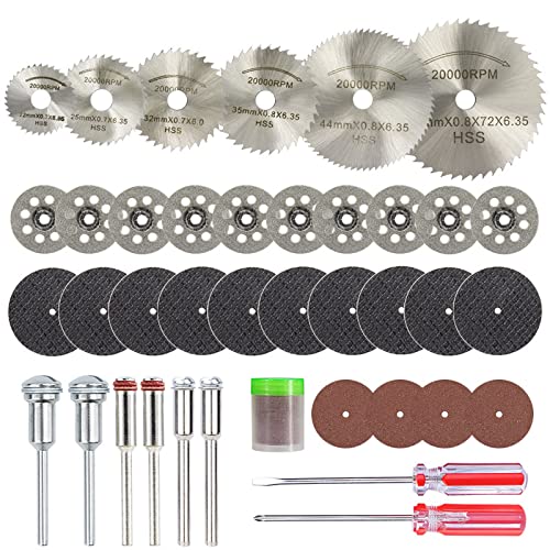 Set Di Lame Per Microseghe Circolari 74 Lame Per Seghe In Acciaio Ad Alta Velocità Accessori Per Utensili Rotanti A Disco Diamantato