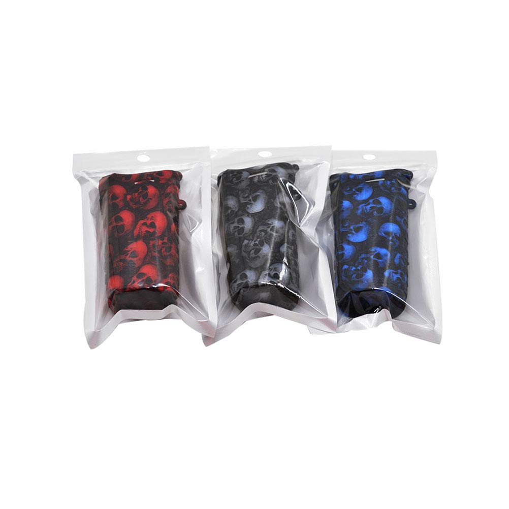 Texture Anti-Slip Cover for Voopoo Drag S with Portable Lanyard Silicone Protective Case (Skull Black)