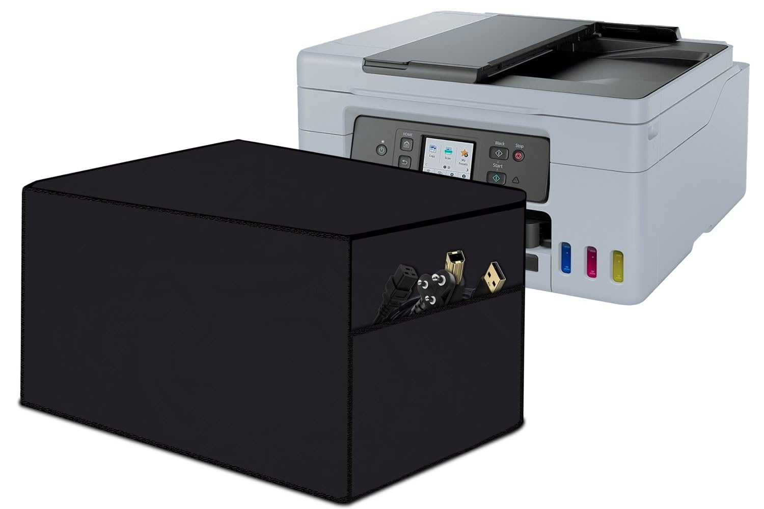 Stylista Waterprood and Dustproof Printer Cover Suitable for Brother Auto Duplex HL-L3280CDW, Heavy-Duty coffee Thick Polyester-image-0