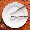 SABRE PARIS - Set de 5 Cubiertos - Colección Bistrot - Cuchillo, Tenedor, Cuchara Sopera, Cucharita y Tenedor de Postre - Acero Inoxidable y Nylon - Apto para Lavavajillas - Verde Helecho - Acabado Brillante 6
