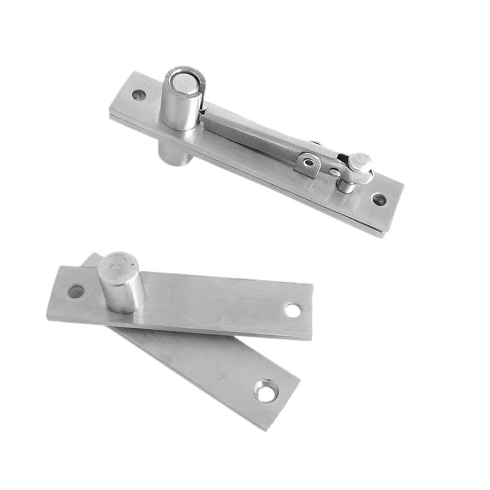 Uyzndkvsi Silver 2Pcs Stainless Steel 360-Degree Rotating Door Hinge