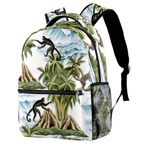 Sac à dos d'école multicolore anti-dos fatigué, taille 29.4x20x40cm pour ados actifs