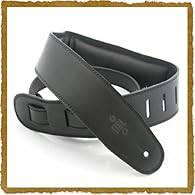 Soft garment leather guitar strap in Black with Black backing & stitching Handmade in Sydney, Australia Adjustable up tp 152cm Comfortable Foam Padding Supplied with Free Pick Holder Keyring