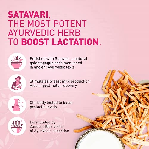 Zandu Striveda Shatavari Lactation Supplement Powder, Baby For Increasing Breast Milk Supply, 210 G, Doctor Recommended, Natural And Safe - Image 3