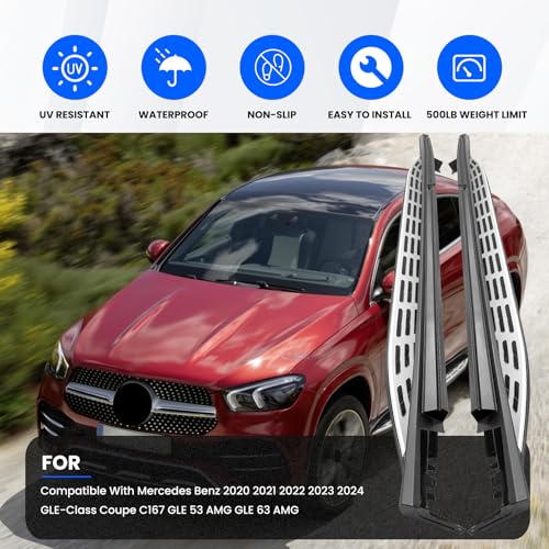 Estribos laterales para Mercedes Benz GLE Coupé 2 Pzas miniatura 6