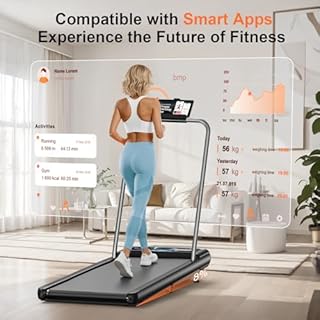 HCOIW Walking Treadmill Pad with Incline - Portable Under Desk Treadmill, Walking Mat Pad with Handle Bar, 2.5HP Low Noise, 2 in 1 Treadmills for Home Office, Remote Control with LED Screen 270LBS