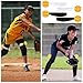 Rotatingpals 4 Pcs Softball Pitching Training Aids Pitching Training Belt Circumference Pitching Bands Tools Training Equipment Pitching Leg Strap for Pitching Mechanics(Black，White)