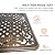 PATIO-IN 7 Piece Outdoor Dining Set, Cast Aluminum Patio Dining Set for 6 Person, Patio Furniture Set with 59" Rectangle Patio Table(2.56" Umbrella Hole) and 6 Chairs