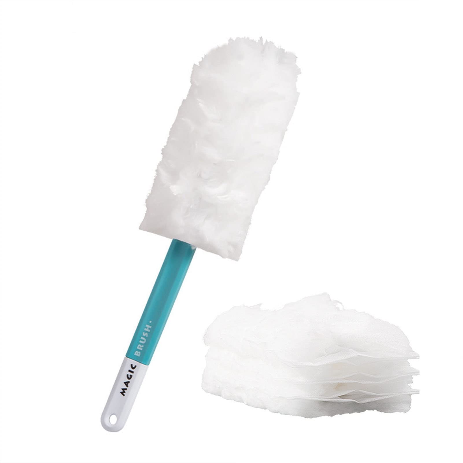 Dusters for Cleaning, Feather Duster with 3pcs Replacement Head,Microfibre Hand Disposable(A)